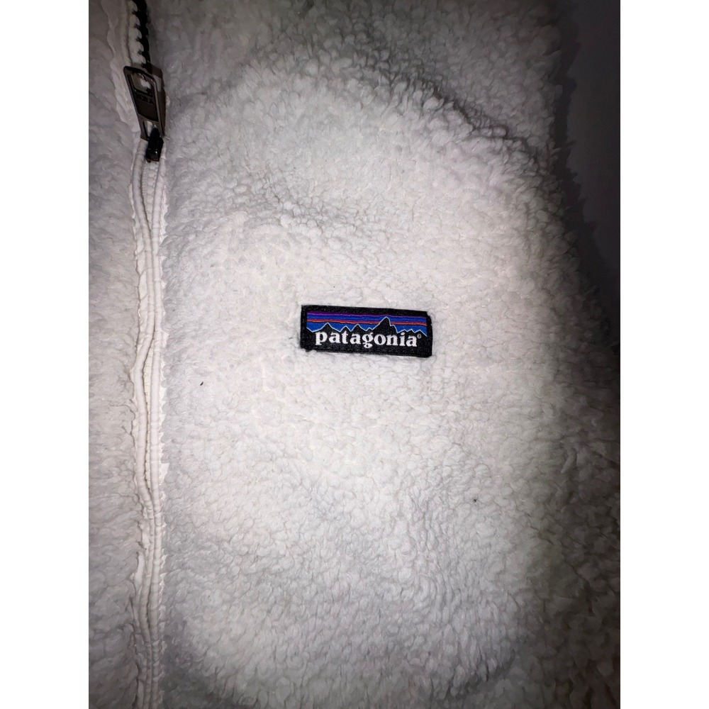 Patagonia Los Gatos Fleece Vest Womens Small White Full Zip High Pile Soft 25216 - Picture 2 of 8